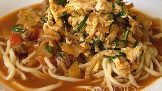 Лагман с курицей