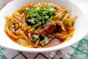 Лагман с редькой