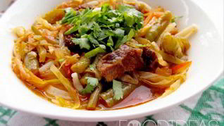 Лагман с редькой