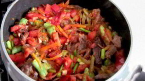 лагман с редькой