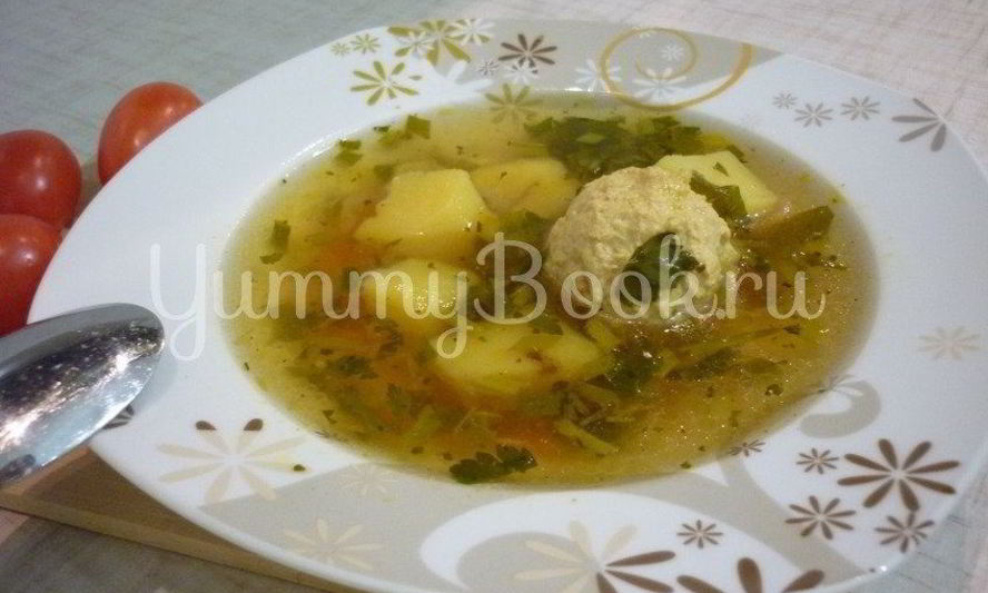 Рецепт легкий супчик с куриными фрикадельками