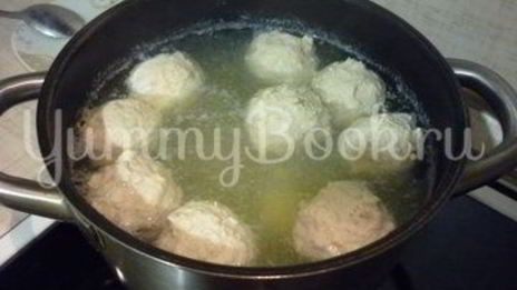 легкий супчик с куриными фрикадельками