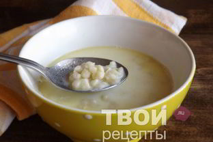 Молочный суп с клецками
