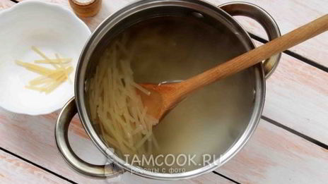 молочный суп с макаронами