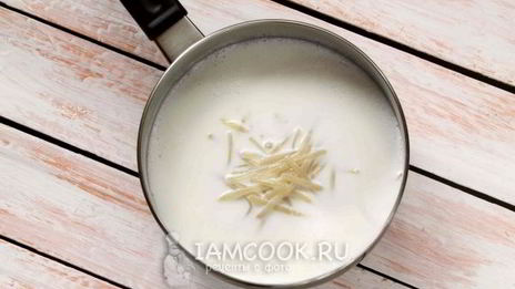 молочный суп с макаронами