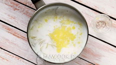 молочный суп с макаронами