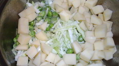 суп молочный с овощами