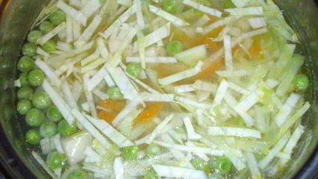 суп молочный с овощами