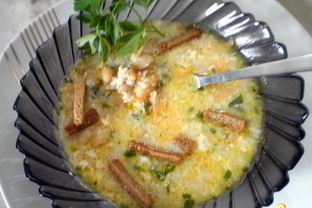 Необычный суп с фасолью