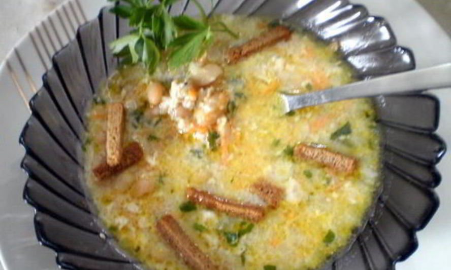 Рецепт необычный суп с фасолью