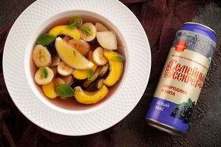 Десертная окрошка с нектаринами