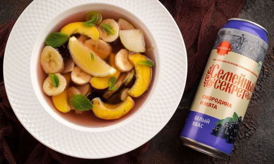 Рецепт десертная окрошка с нектаринами