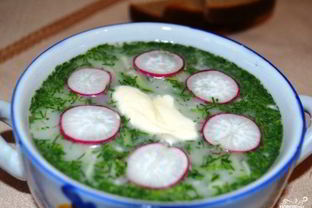 Классическая окрошка на кефире