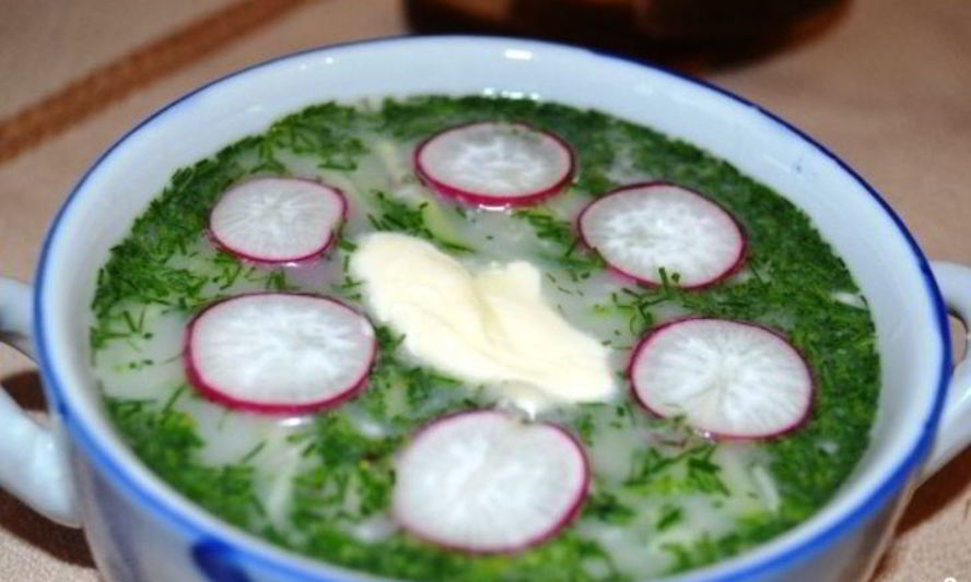 Рецепт классическая окрошка на кефире