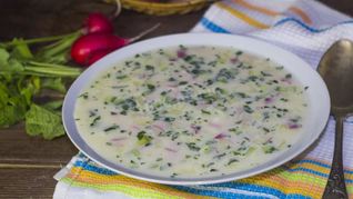 Классическая окрошка на квасе