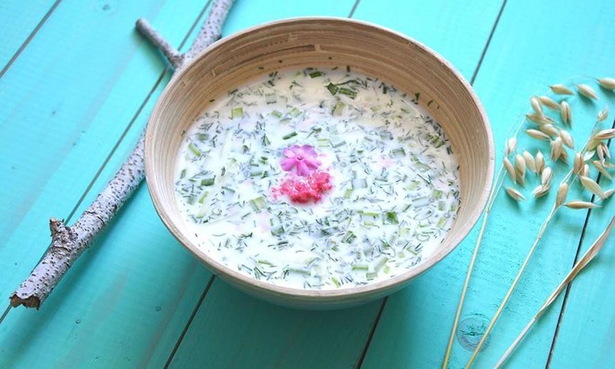 Рецепт классическая окрошка на сыворотке