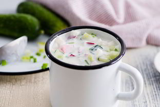 Легкая окрошка с редиской, на кефире