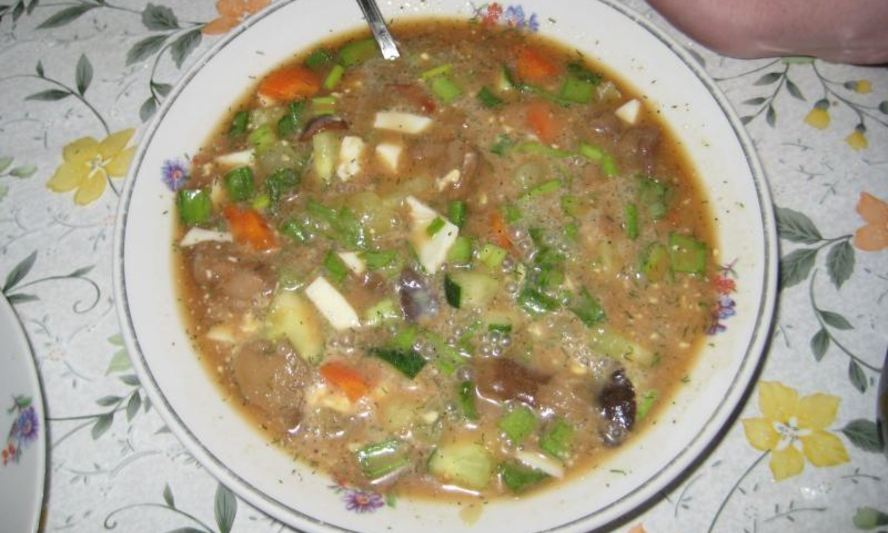 Рецепт окрошка грибная лесовик