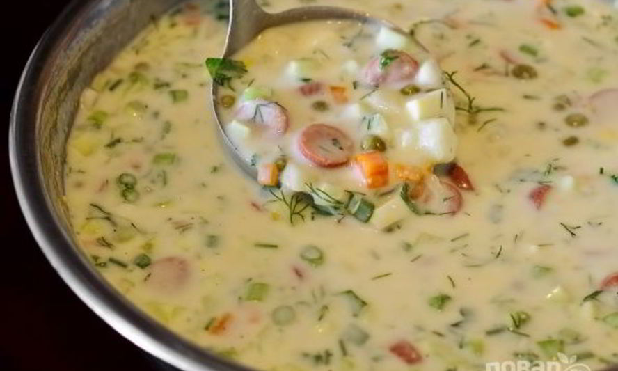 Рецепт окрошка классическая на кефире