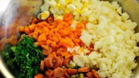 окрошка классическая на кефире