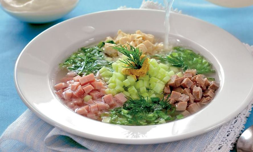 Рецепт окрошка мясная сборная