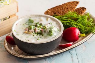 Окрошка на кефире