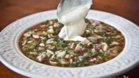 окрошка на квасе