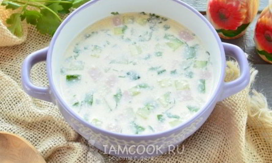 Рецепт окрошка на майонезе и воде