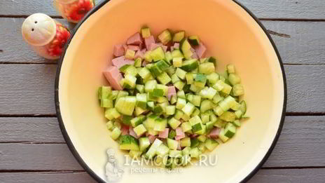 окрошка на майонезе и воде