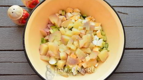 окрошка на майонезе и воде