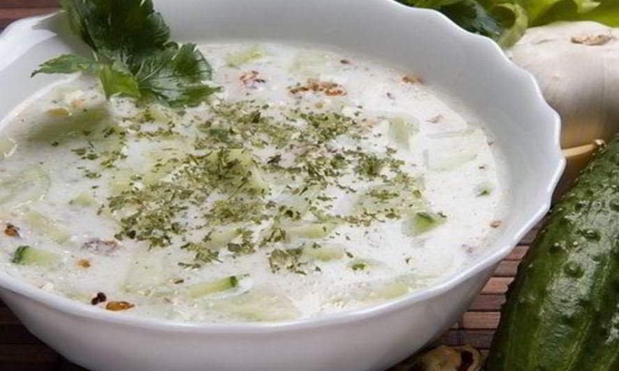 Рецепт окрошка на мацони по-азербайджански