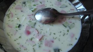 Окрошка на минералке