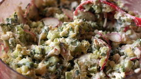 окрошка на минеральной воде