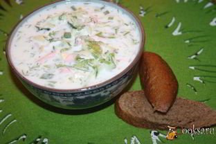 Окрошка на сметане и айране