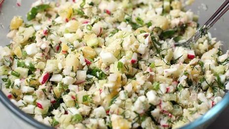 окрошка на тане с курицей