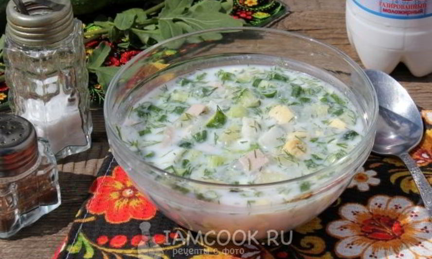 Рецепт окрошка на тане