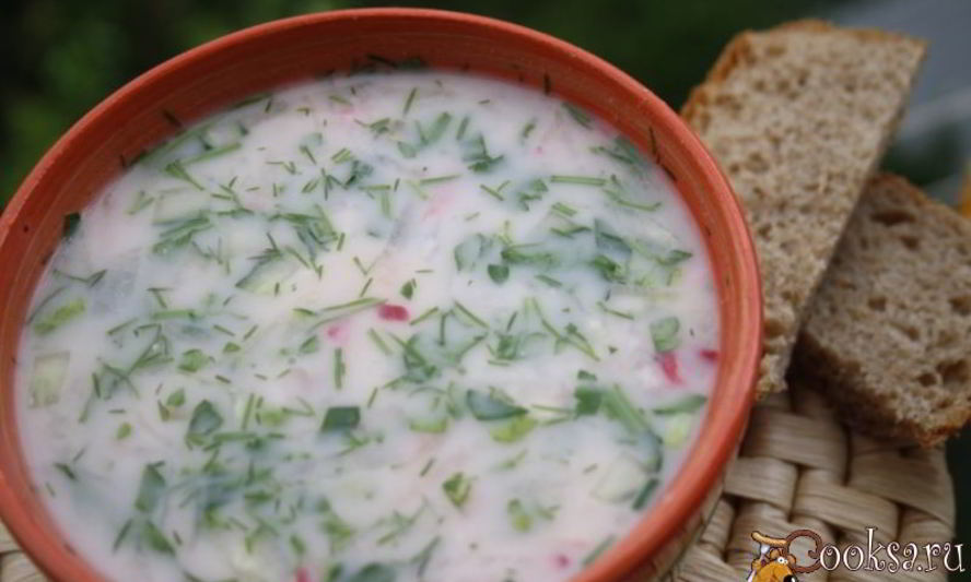 Рецепт окрошка на терке