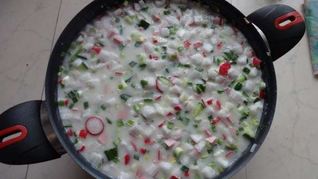 Окрошка на уксусе