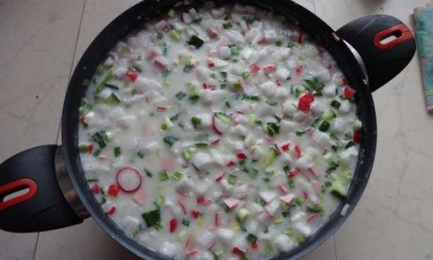 Рецепт окрошка на уксусе
