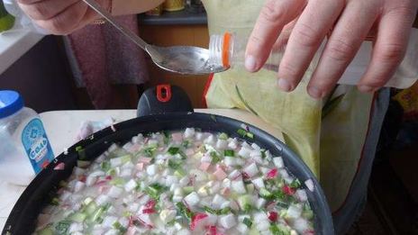 окрошка на уксусе