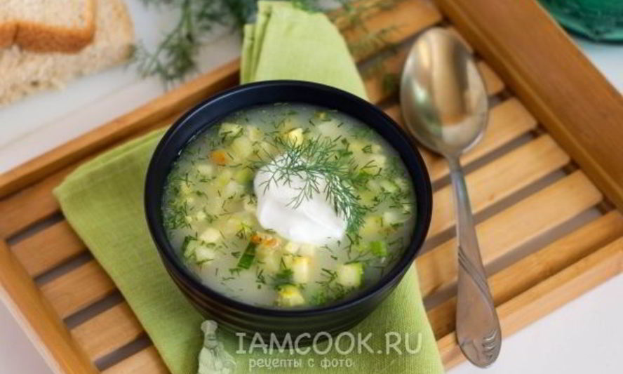 Рецепт окрошка с адыгейским сыром и морковью