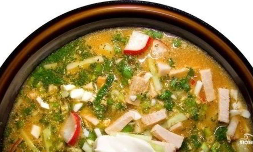 Рецепт окрошка с горчицей