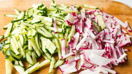 окрошка с говядиной на квасе