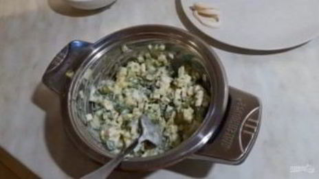 окрошка с кальмарами