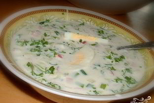 Окрошка с хреном