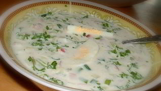 Окрошка с хреном