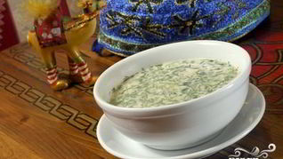 Окрошка с колбасой