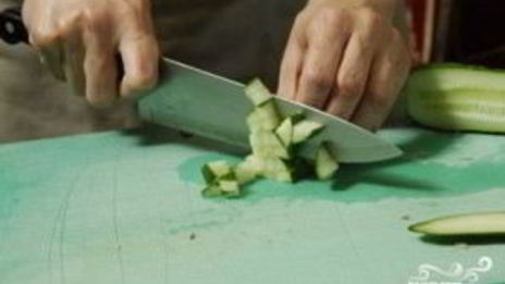 окрошка с колбасой