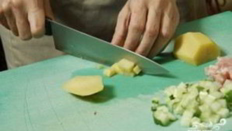 окрошка с колбасой