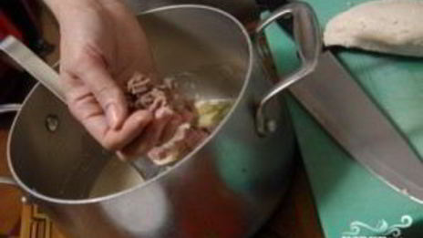 окрошка с колбасой